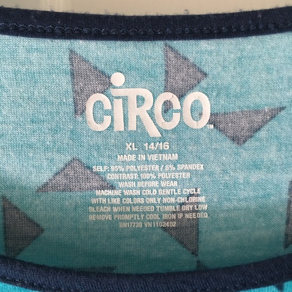 CIRCO Blue Triangle Pattern Dress - Picture 3 of 3